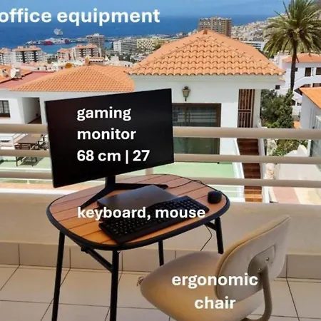 Apartment Tranquil Hillside With Oceanview And Pool Los Cristianos (Tenerife)